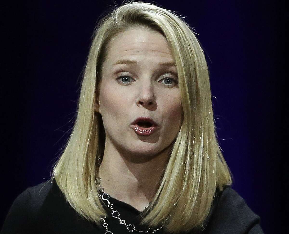 FILE - In this Feb. 19, 2015, file photo, Yahoo President and CEO Marissa Mayer delivers the keynote address at the first-ever Yahoo Mobile Developer's Conference, in San Francisco. On Tuesday, June 13, 2017, Verizon took over Yahoo, completing a $4.5 billion deal that will usher in a new management team to attempt to wring more advertising revenue from one of the internet�s best-known brands. Tuesday�s closure of the sale ends Yahoo�s 21-year history as a publicly traded company. It also ends the nearly five-year reign of Yahoo CEO Marissa Mayer, who isn�t joining Verizon. (AP Photo/Eric Risberg, File)