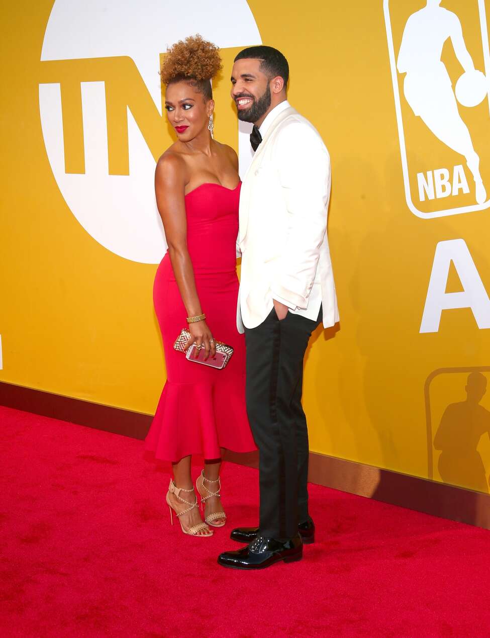 Drake and Ros Gold at the NBA Awards