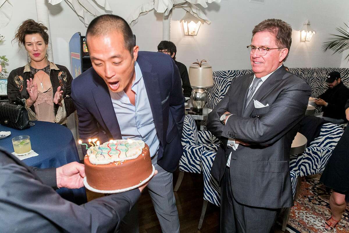 Clement Kwan, co-founder of Beboe, a luxury cannabis brand, celebrates both the launch of the brand in San Francisco dispensaries, and his 40th birthday at a party in a private home in Pacific Heights.