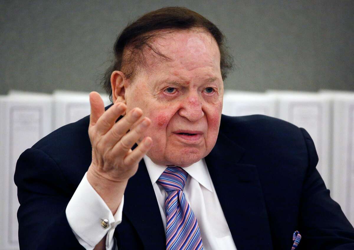 Las Vegas Sands Corp. Chairman and CEO Sheldon Adelson speaks in Las Vegas in May 2015.