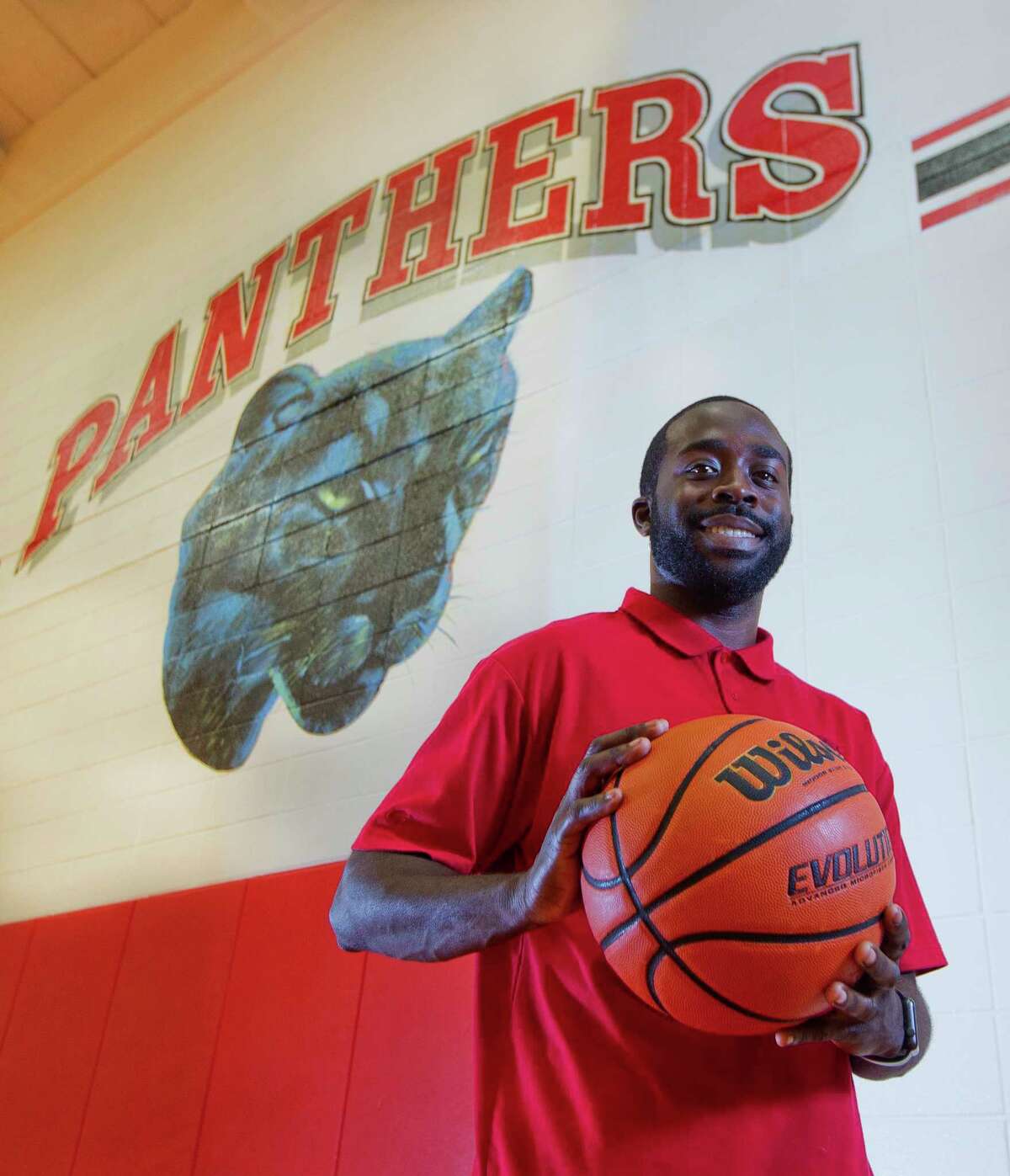 Caney Creek head basketball coach Randy Appiah is seen at Caney Creek High School, Wednesday, June 28, 2017, in Conroe.