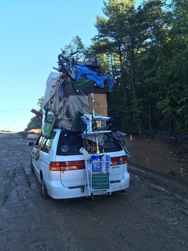 Here's the most overloaded van you'll ever see