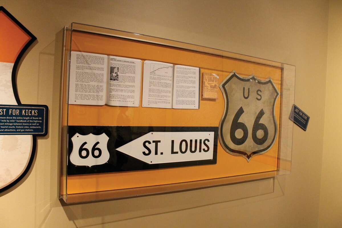The Missouri History Museum, located in Forest Park, is hosting Route 66 – Main Street Through St. Louis. The exhibit highlights, the motels, gas stations and restaurants the Mother Road passed on its way through St. Louis. Featured are Chase Park Plaza, the Coral Court Motel, Ted Drewes Frozen Custard, The Route 66 Park-In Theatre and much more. Some of the sights highlighted are still existence. Others just memories.  The free exhibit runs through July 16 so, just like it did on Route 66, time is running out.
