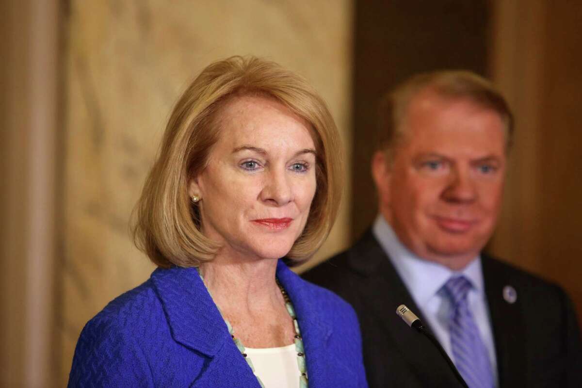 Mayor Ed Murray announces that he will not be running a write-in campaign and endorses mayoral candidate Jenny Durkan to be his successor, Thursday, June 29, 2017 at the Paramount Theater. Durkan is working from the Murray 2013 playbook with a stream of major endorsements.