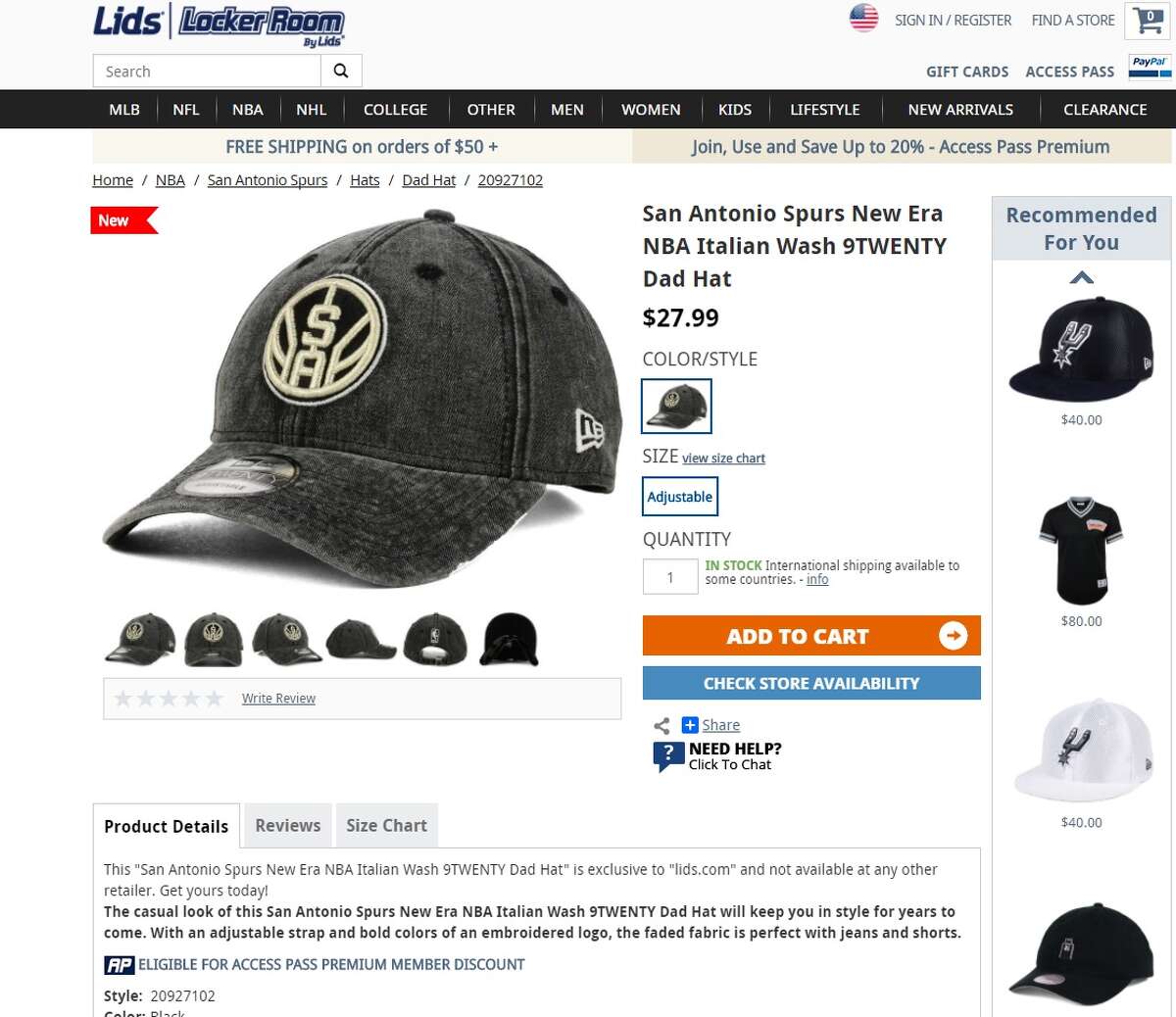 Despite an uproar from disapproving fans, the Spurs released their new logo on something called a "dad hat" sold by Lids. The $27.99 9TWENTY Dad Hat is listed on the online shop, showing the "New Era" insignia that many diehards were angered by a few weeks ago.