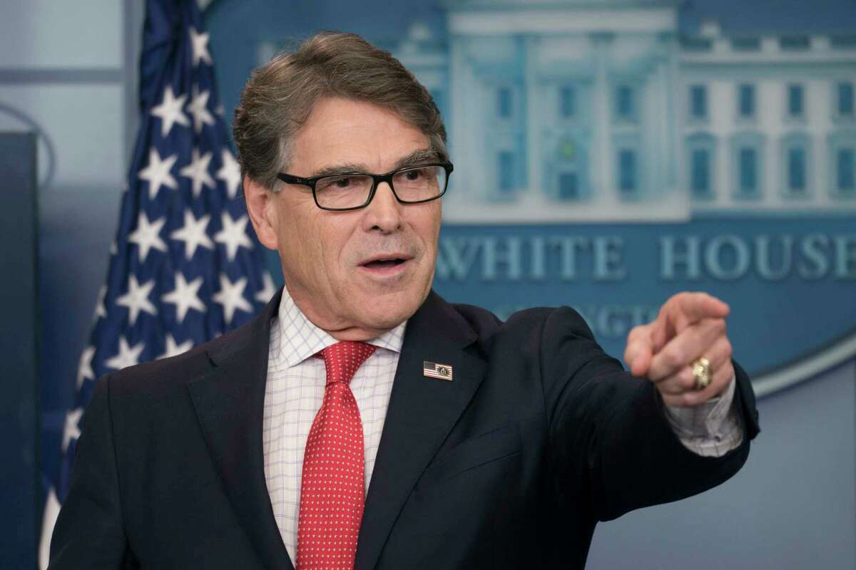 Energy Secretary Rick Perry fields questions during the daily briefing at the White House, in Washington, June 27, 2017. (Doug Mills/The New York Times)