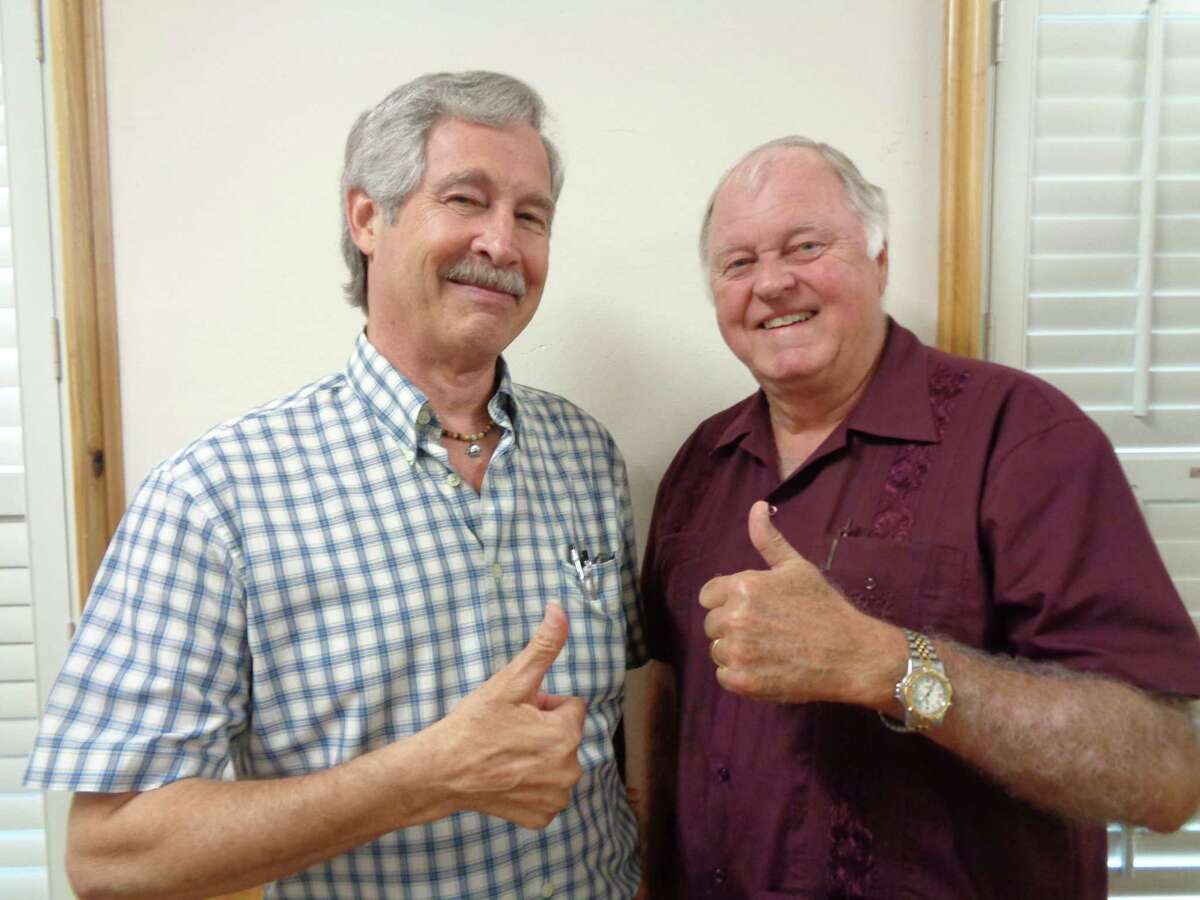 Larry Harris and Jim Sterling were the guests speakers at the June meeting of the Dayton Historical Society.