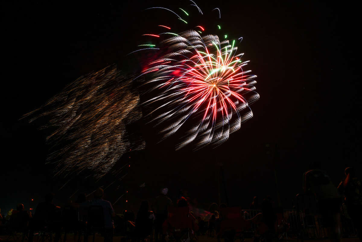 Laredoans watch a fireworks show on Saturday, July 1, 2017 at the Max Mandel Golf Course to conclude a long day of events during the Independence Day Bash.