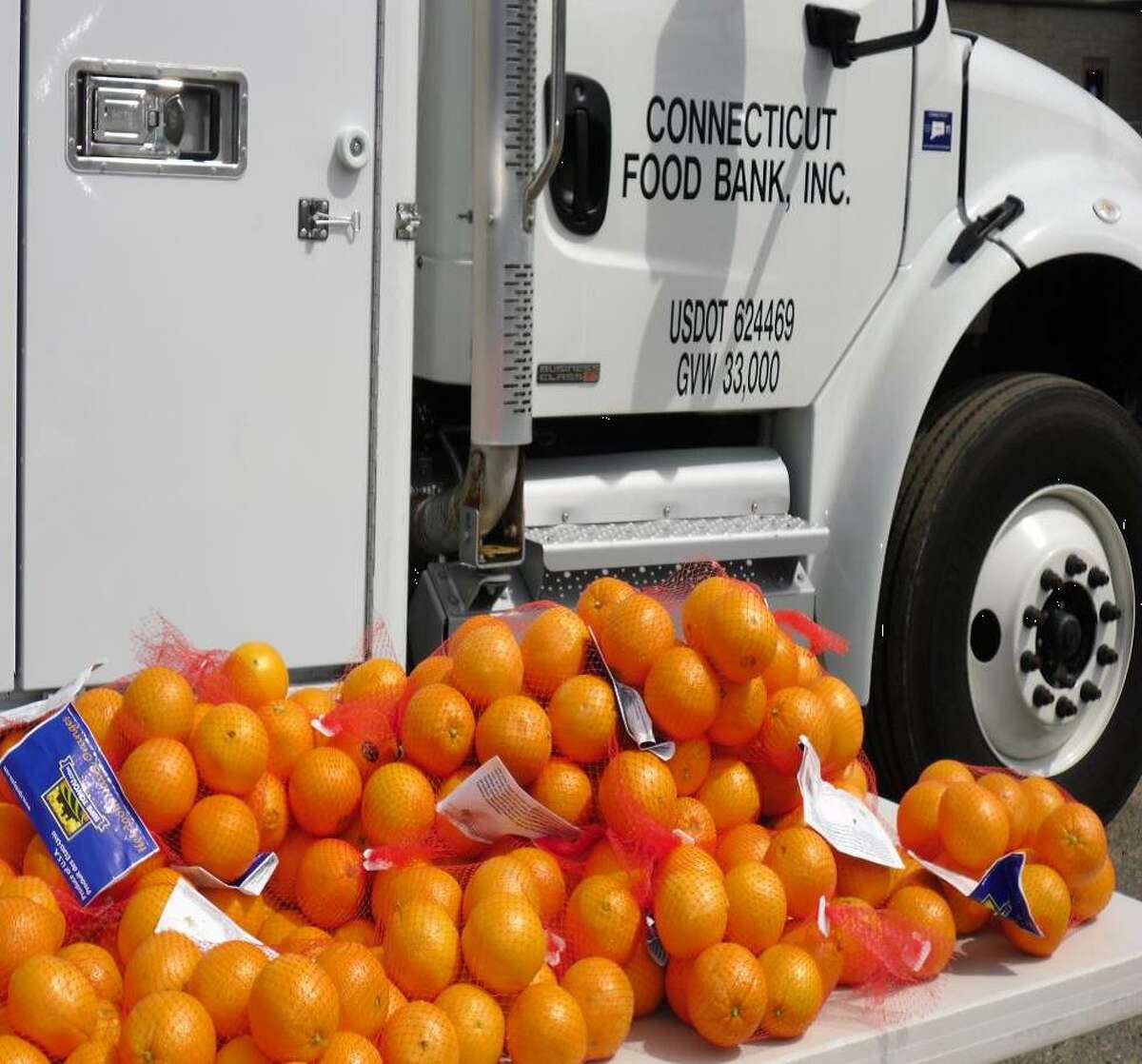 The Stratford Health Department has partnered with Connecticut Food Bank to host a site for their mobile food pantry program pantry once a month in July and August. Photo courtesy of the Stratford Health Department.