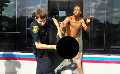 Naked man wielding bug spray arrested after punching police at Metro stop