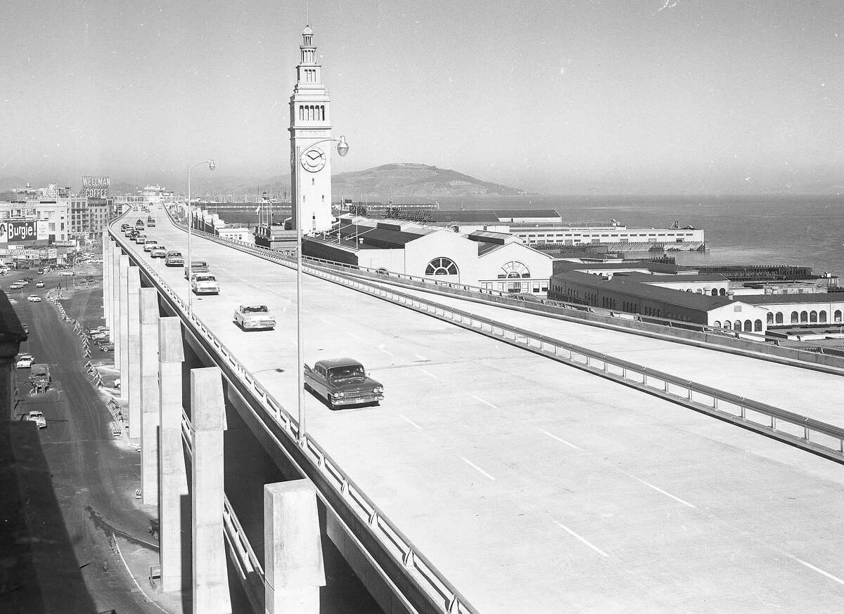 The Embarcadero Freeway, February 1959.