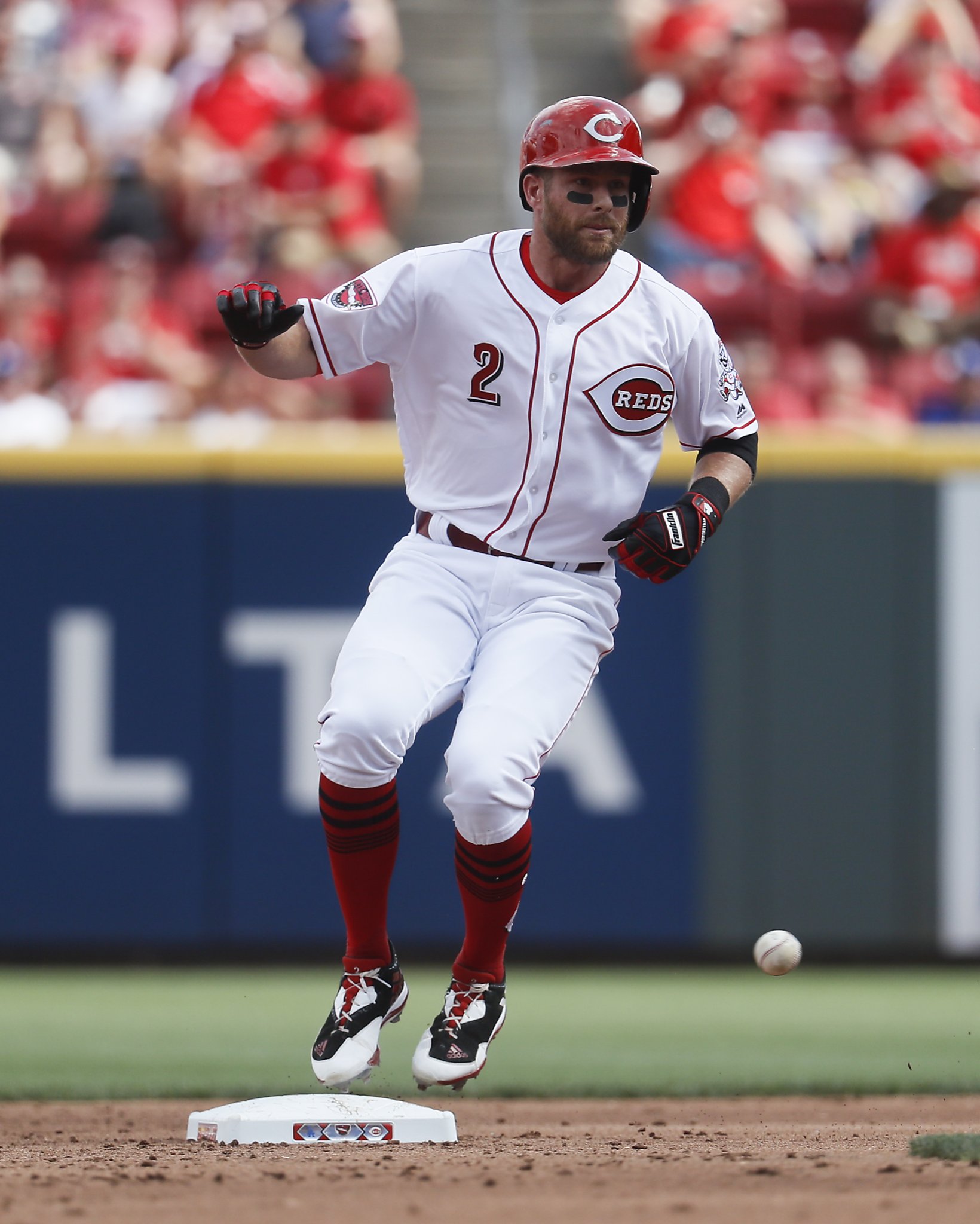 Zack Cozart is bringing the donkey Joey Votto gave him to California