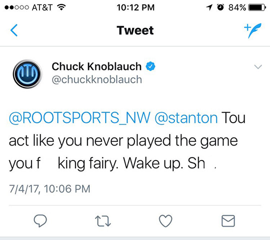 Chuck Knoblauch blasts Astros announcers on Twitter
