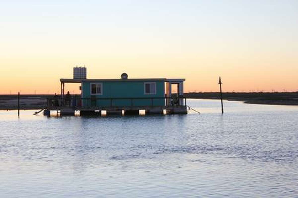 Laguna Adventures in Corpus Christi has four floating cabins to choose from starting at $300 per night. 