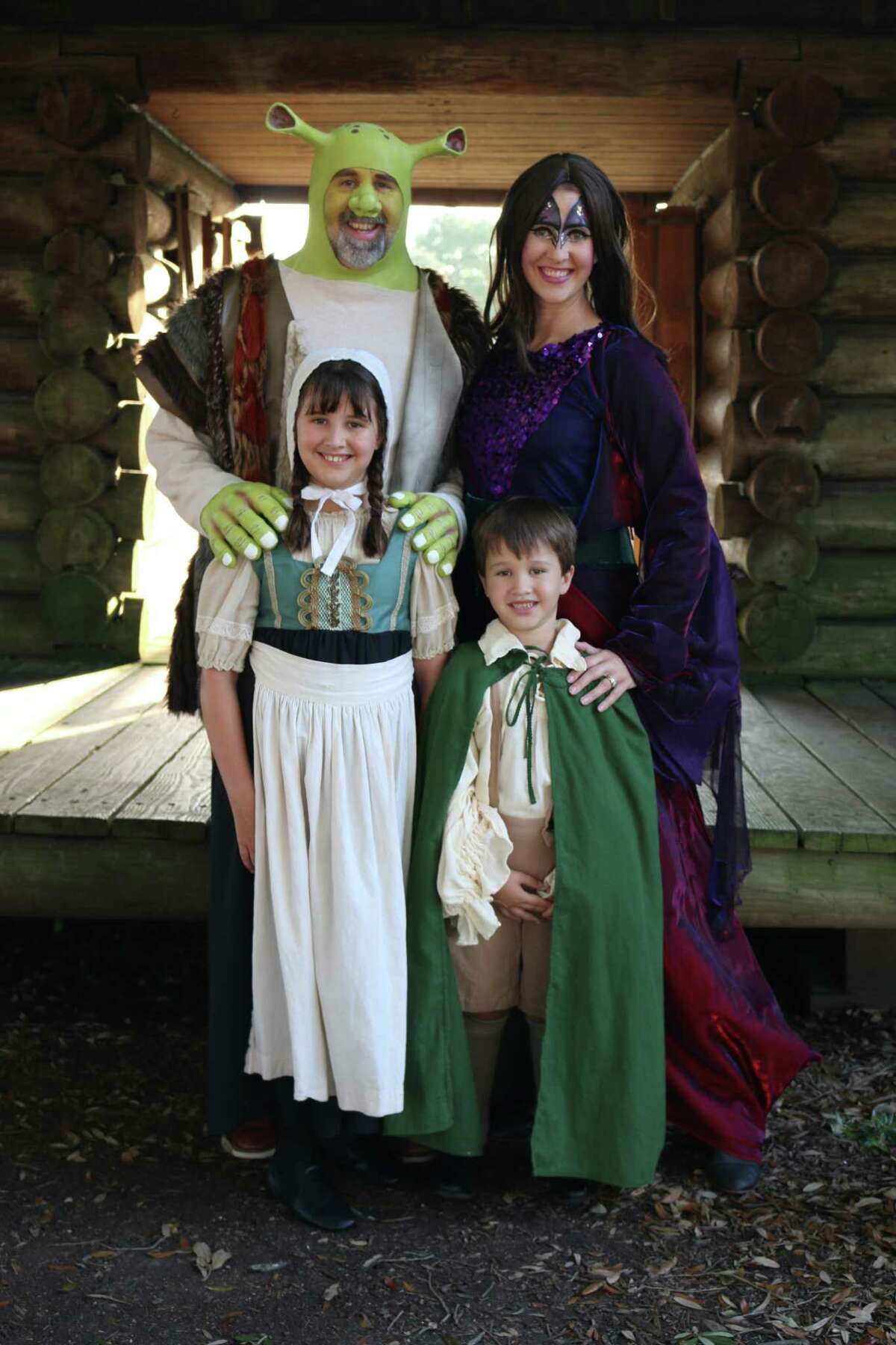 The Flenniken family, dad Scott, mom Nicole, and children Carlee, 10, and Will, 6, will perform in "Shrek the Musical" through July 23 at Art Park Players in Deer Park.