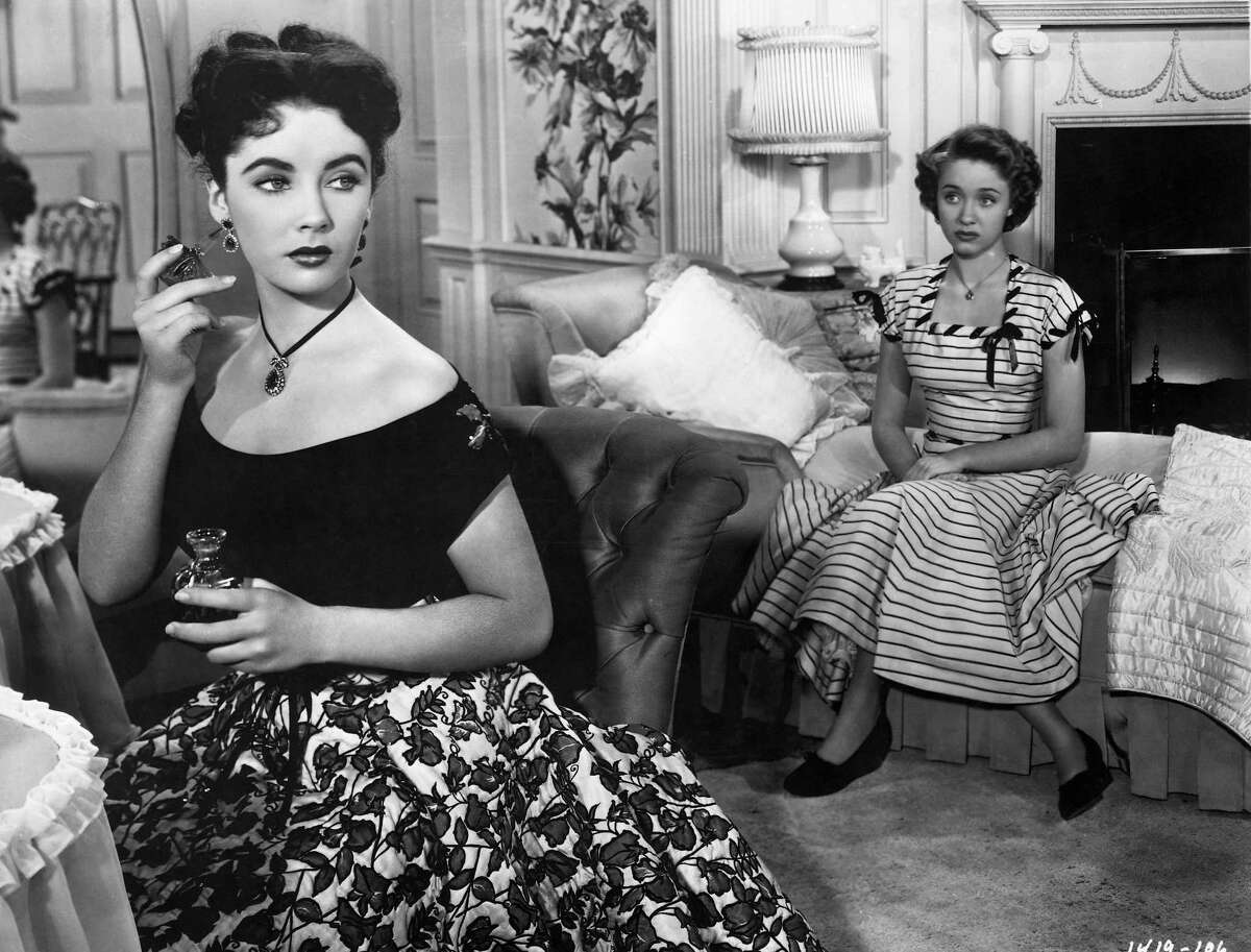 Elizabeth Taylor and Jane Powell in a scene from the movie, "A Date with Judy," MGM, 1948.