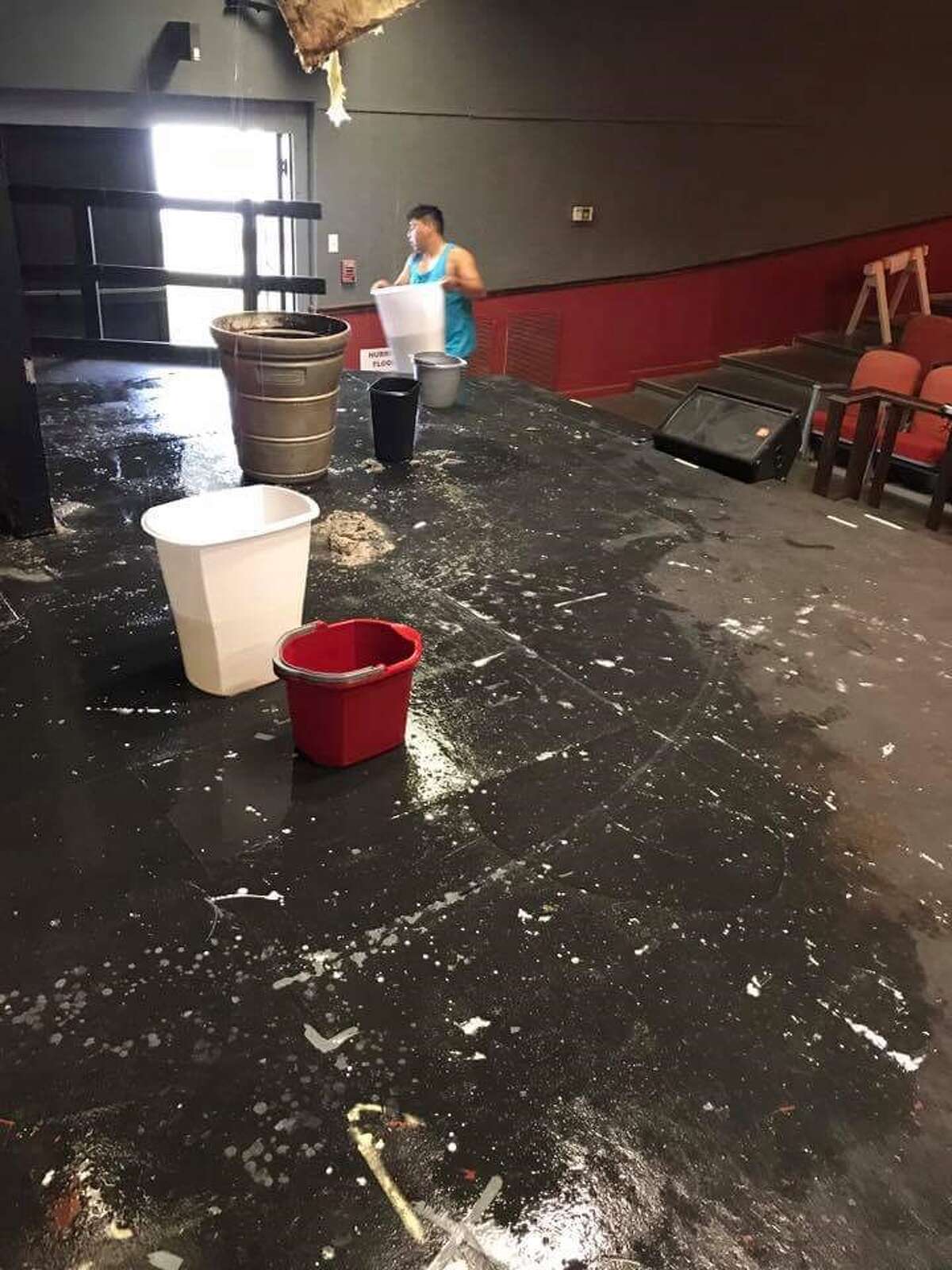 OrangeÂ Community Players, Inc. board members are working to raise $35,000 to replace half of the theater's roof after recent storms tore through it.