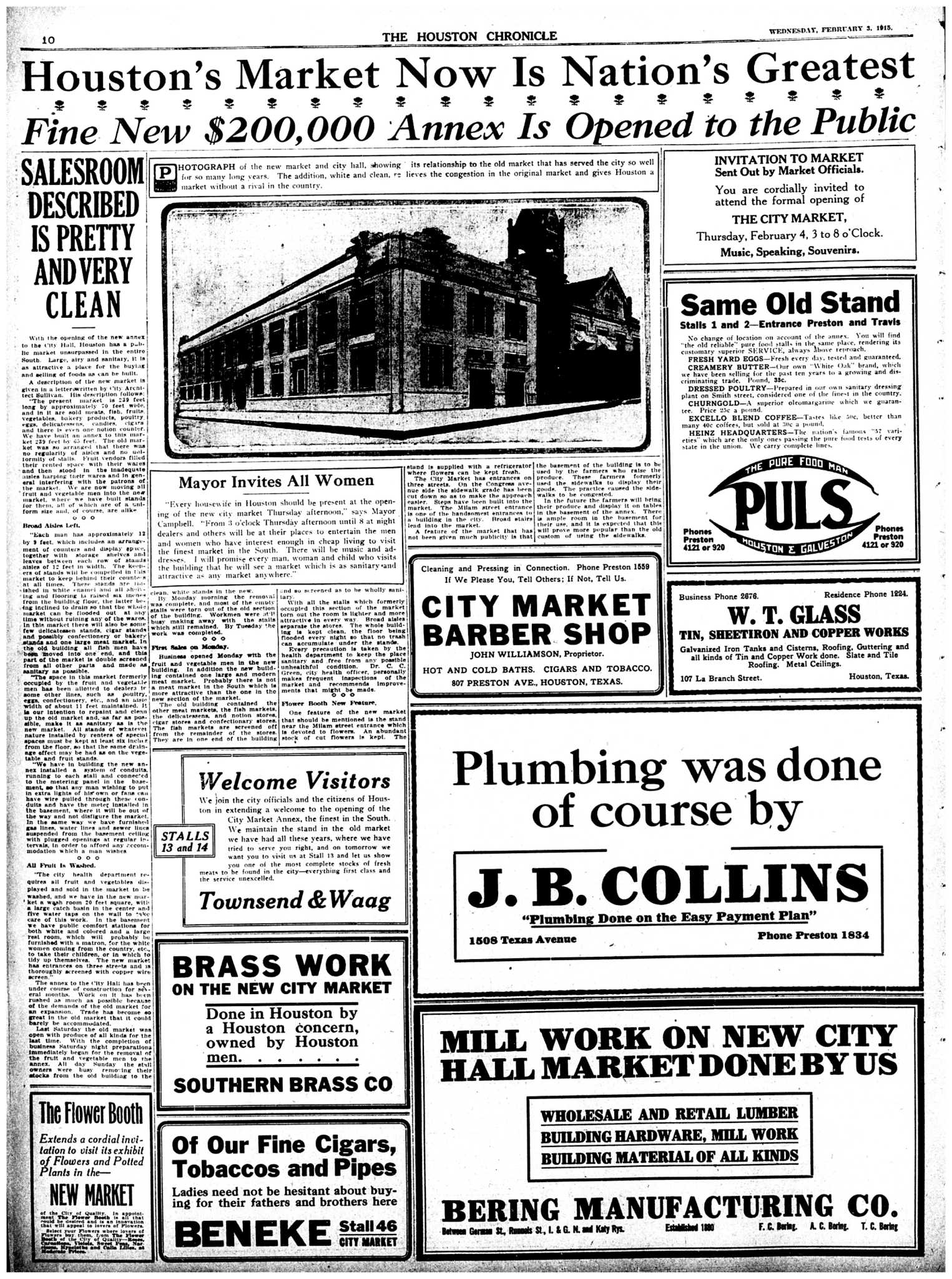 Houston's Market Now Is Nation's Greatest