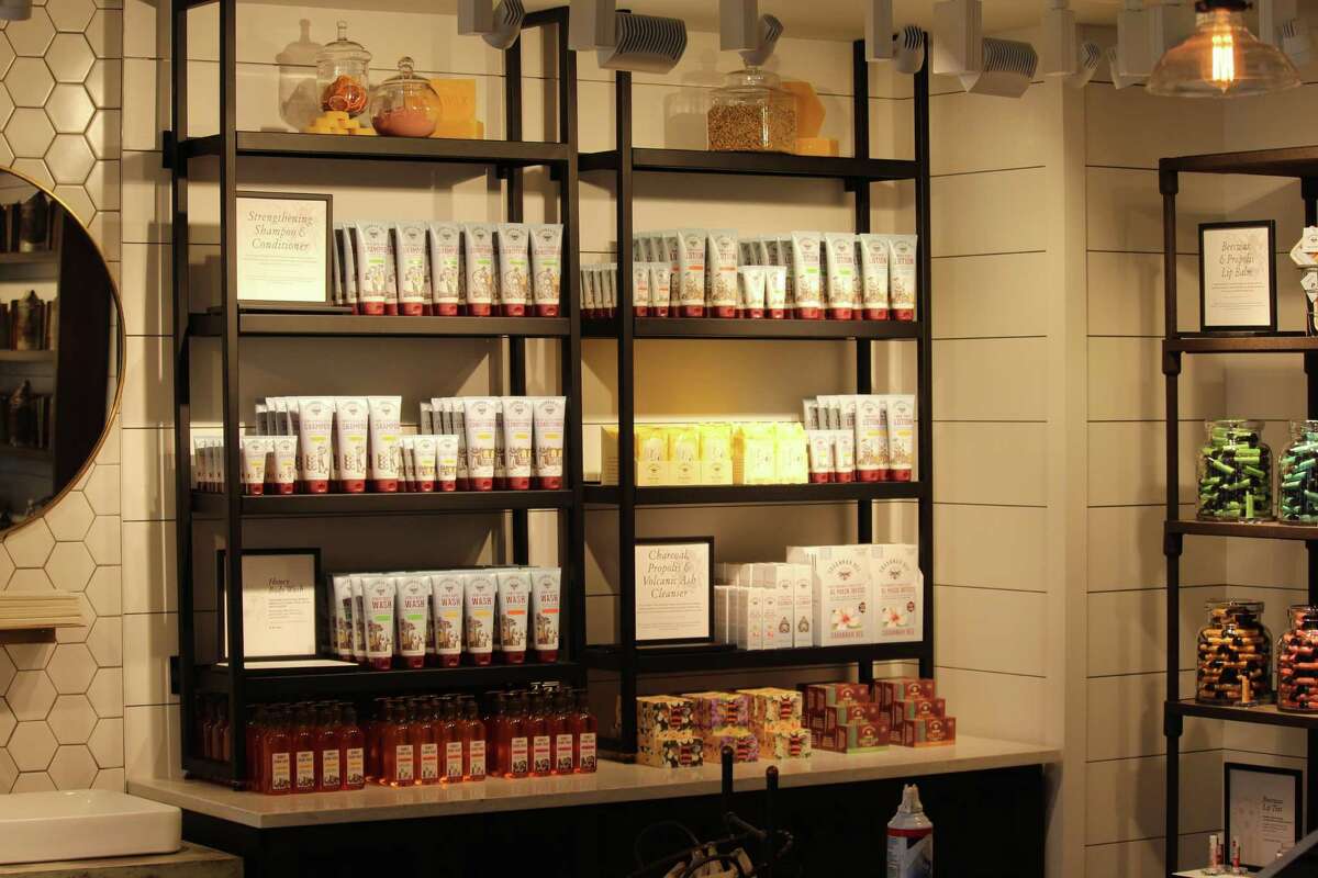An array of hive inspired products are available at the Bedford Square location of Savannah Bee.