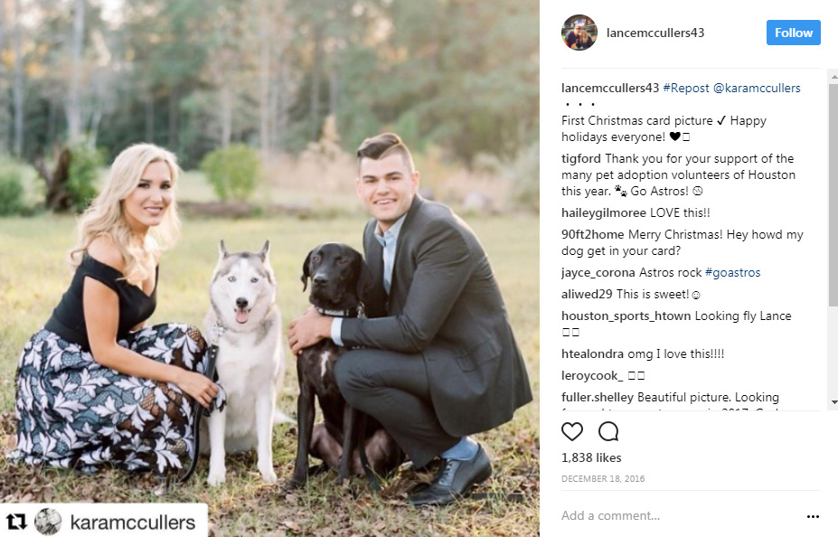 Astros' Carlos Correa, Daniella Rodriguez add puppy to family