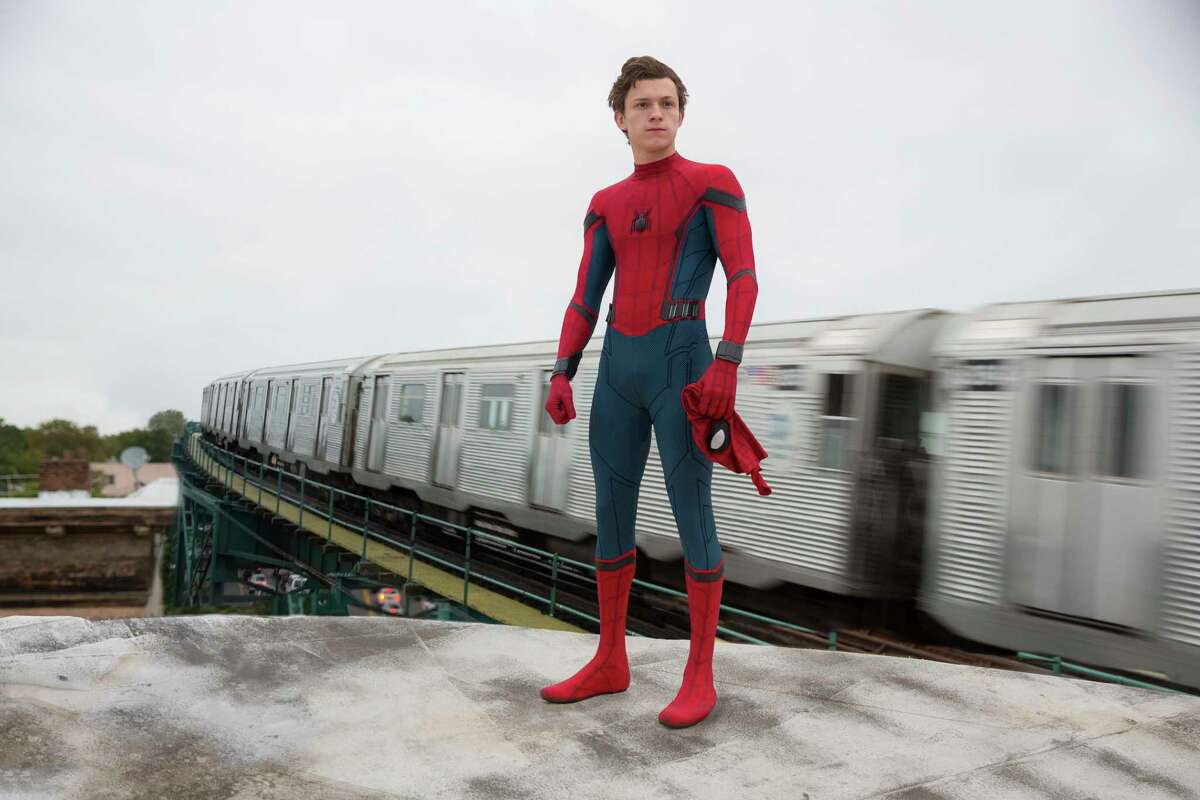 This image released by Columbia Pictures shows Tom Holland in a scene from "Spider-Man: Homecoming." (Chuck Zlotnick/Columbia Pictures-Sony via AP) ORG XMIT: NYET454
