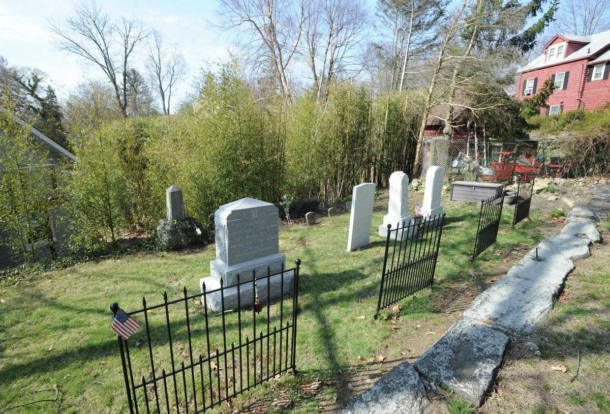 The Lyon cemetery that is part of the Old Burying Ground at Byram Shore in the Byram section of Greenwich, Conn., Saturday, April 15, 2017. The African American cemetery is adjacent to both.