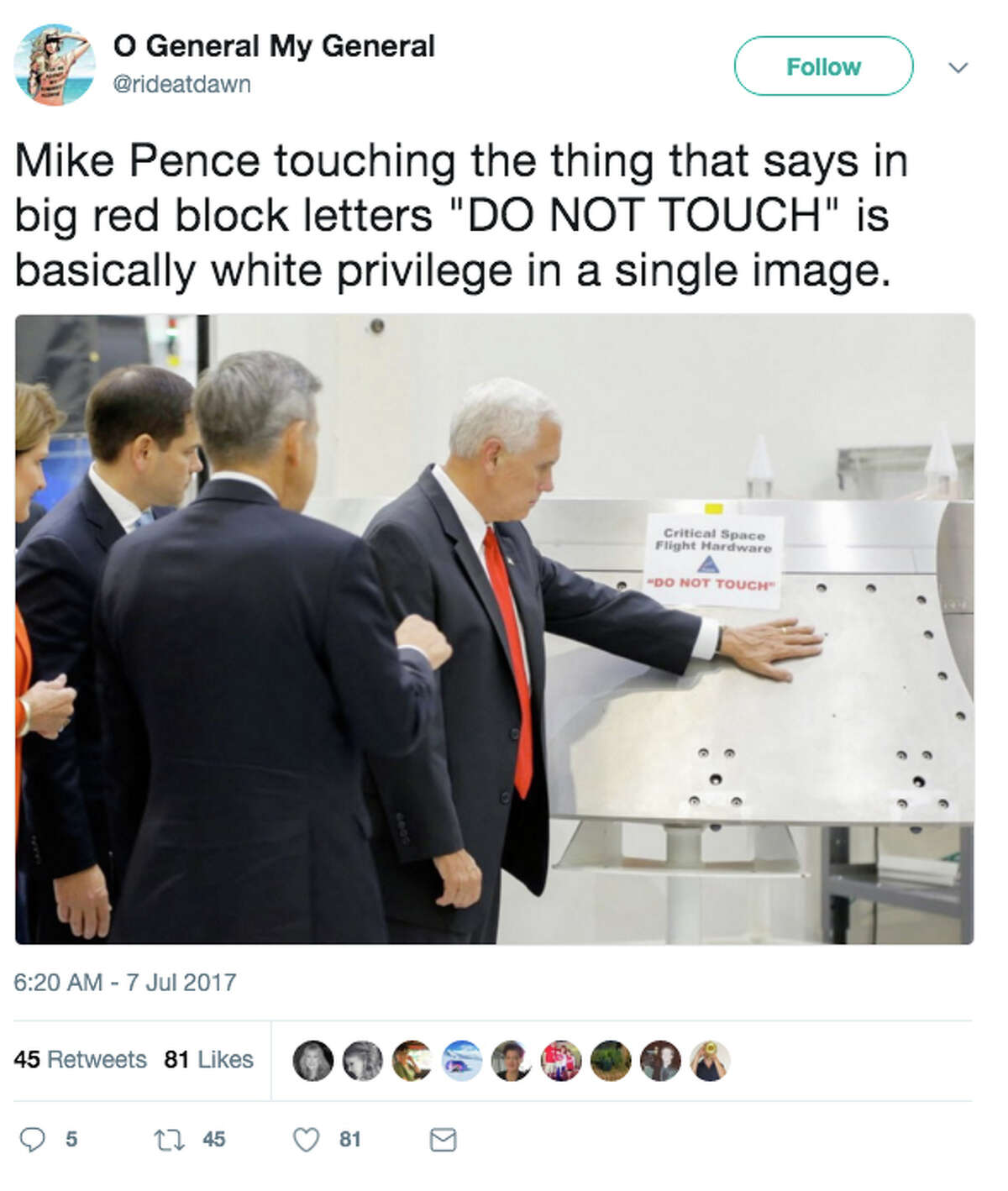 mike pence twitter image