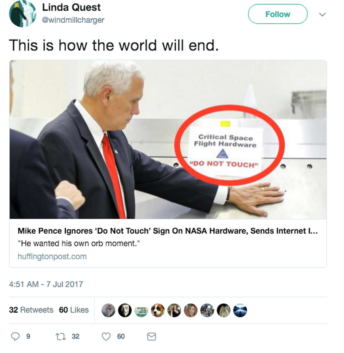 mike pence twitter feed