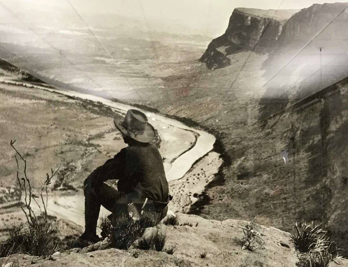 E.E. Townsend, shown perched on a canyon rim above the Rio Grande, would come to be known as the father of Big Bend National Park.