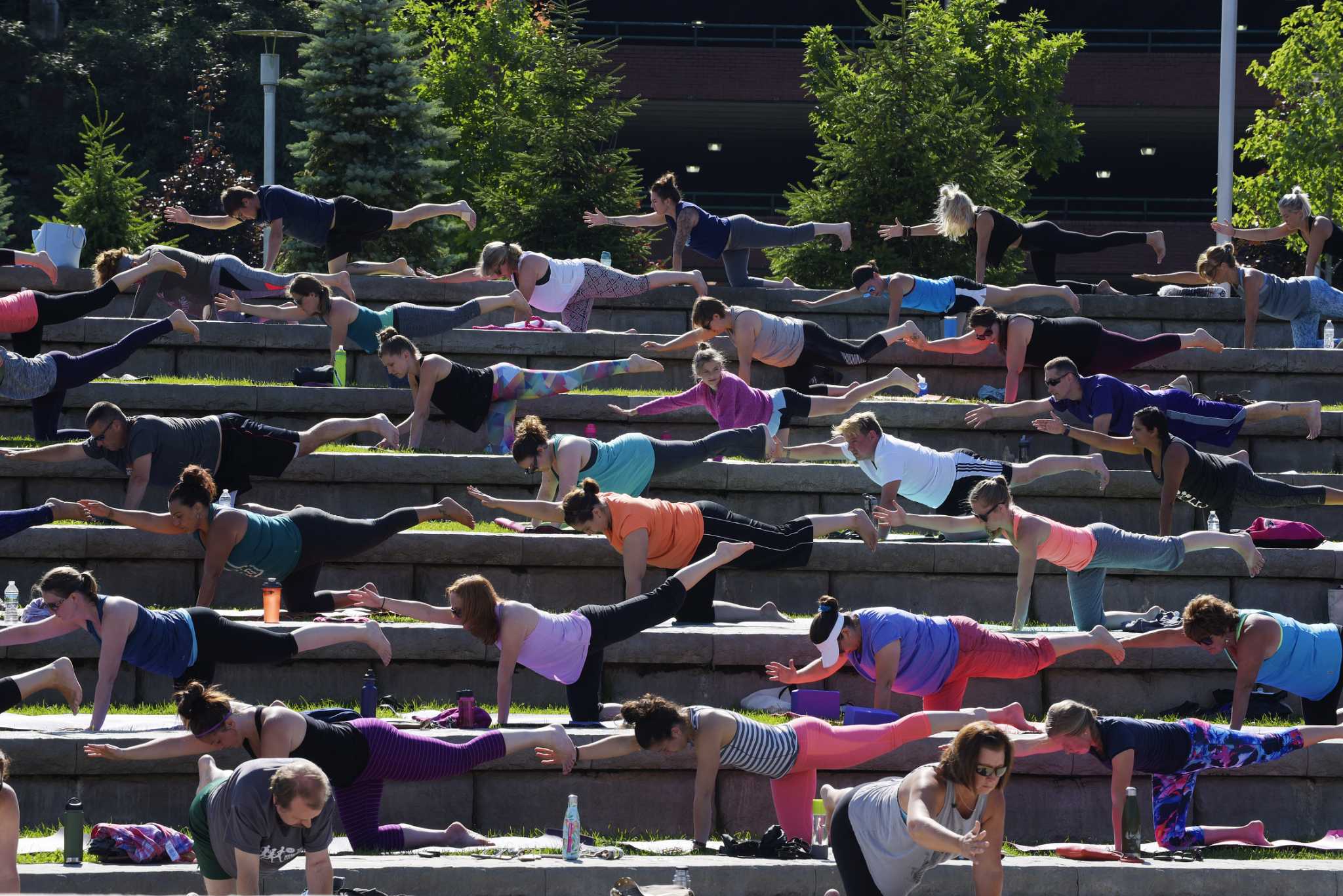 Come For The Yoga Namaste For A Sunny Day In Troy San Antonio Express News