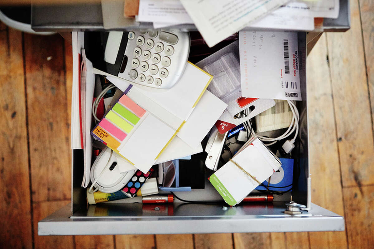 Piles of office suppliesEven if you work from home, you'll never go through 20 Post-it note pads. Donate them, especially to a nonprofit or charitable organization. Still have a ton left? Here's how to use office supplies to help organize your home.