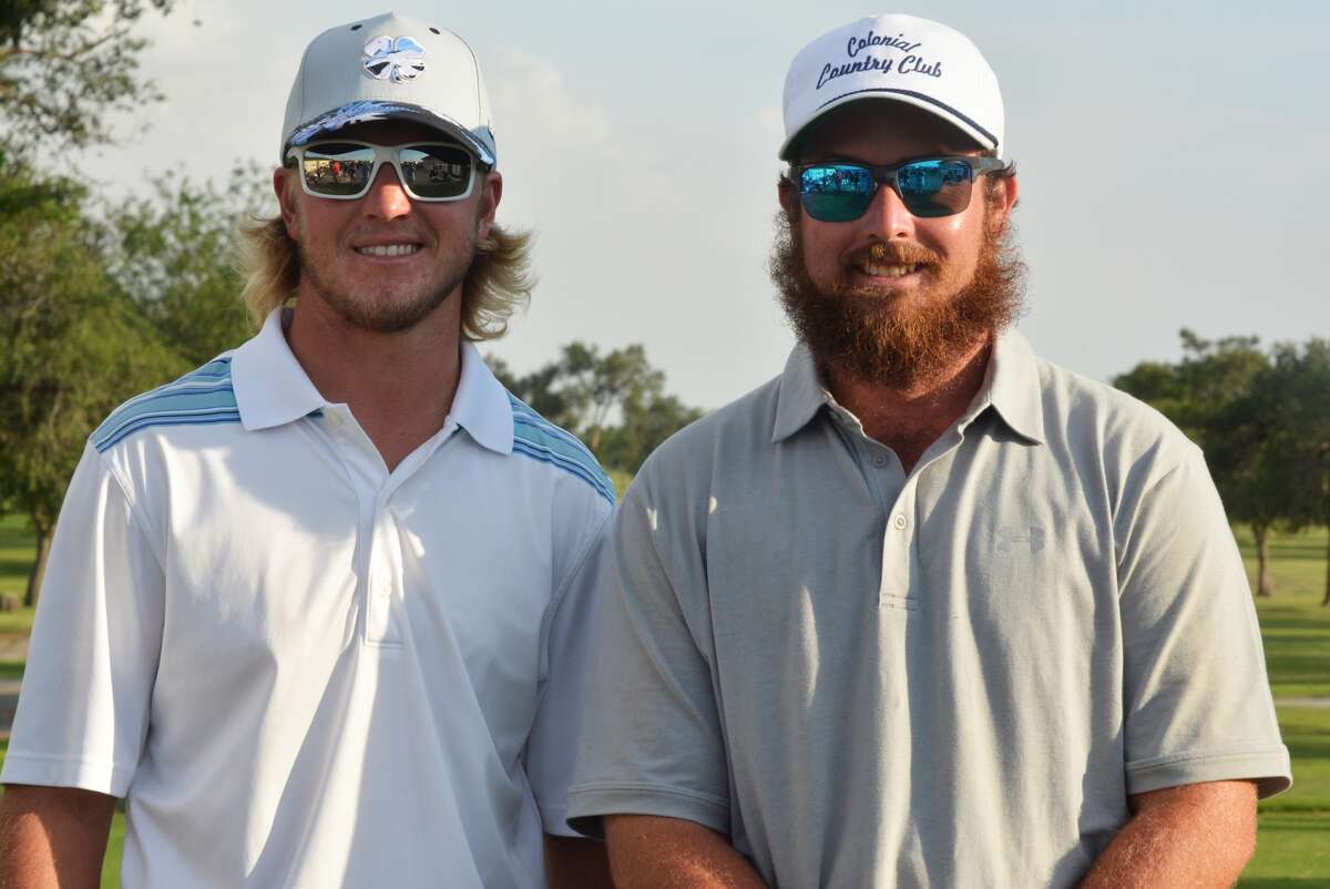 Beau Burgess, left, and Shannon Allen won the Jack Williams Memorial Golf Tournament at the Plainview Country Club Thursday through Sunday. They finished with a 180, which was 12 strokes ahead of the runner-up team. It was Allen's third title in the tourney and Burgess' first.