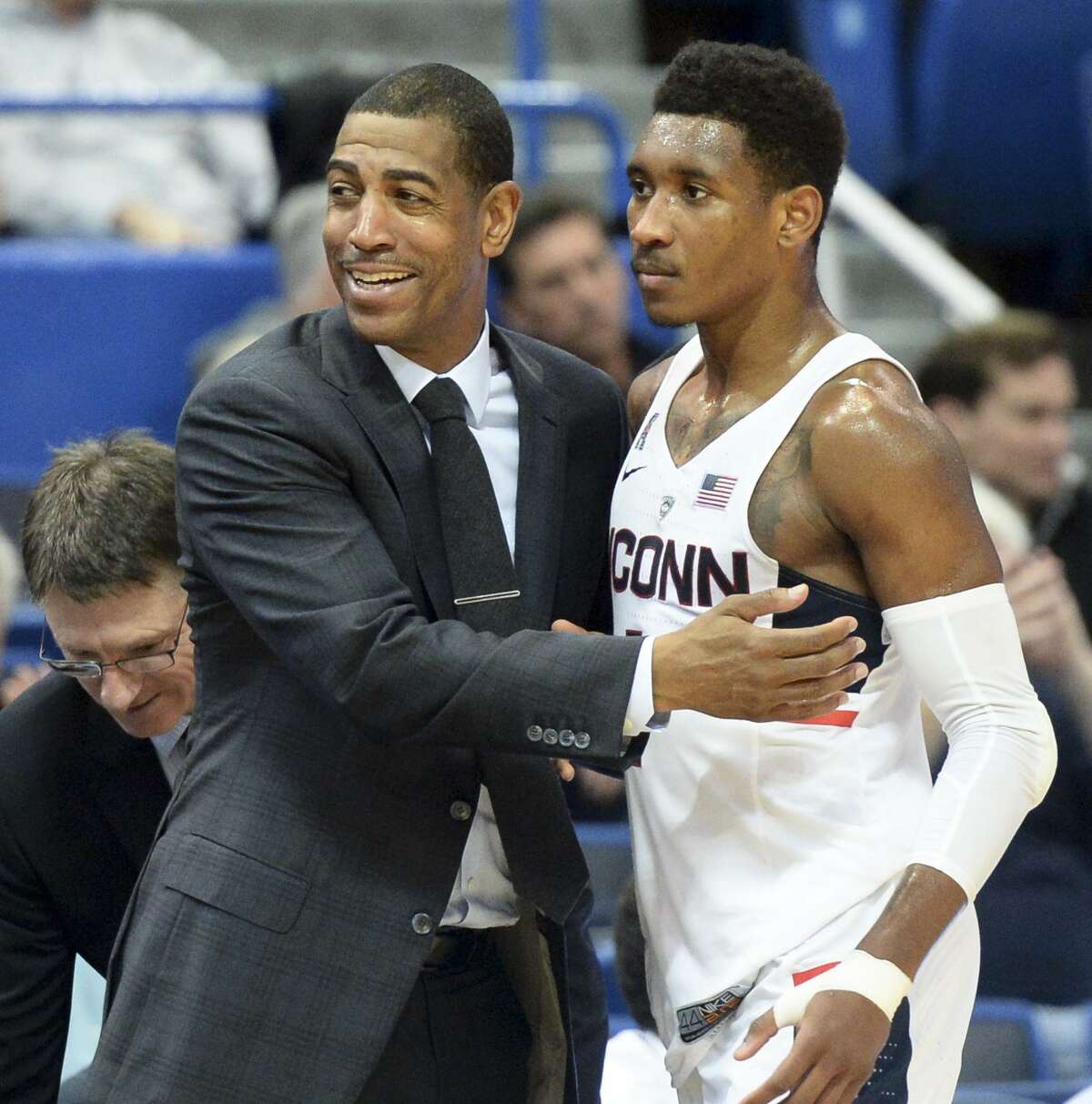 Coach Kevin Ollie and junior guard Jalen Adams lead UConn, one of the marquee programs in the AAC.