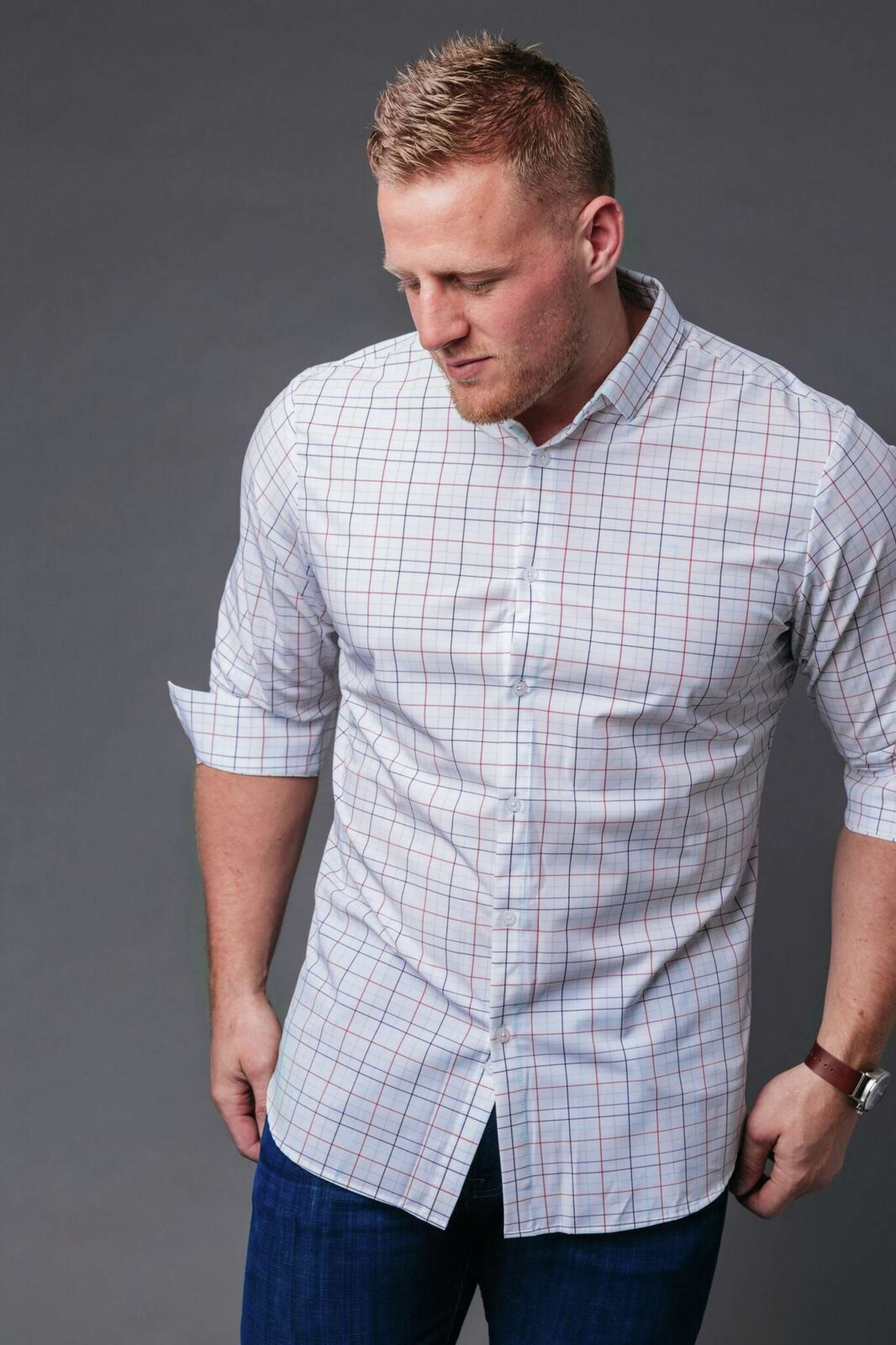 jj watt dress shirts J.J. Watt debuts menswear collection with Dallas-based Mizzen+Main