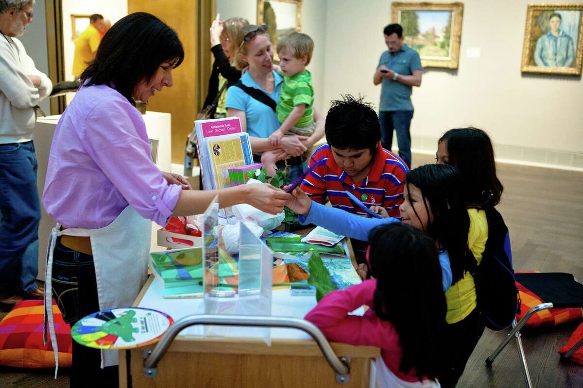 Sunday Family Zone at the Museum of Fine Arts, Houston offers activities for the entire family.
