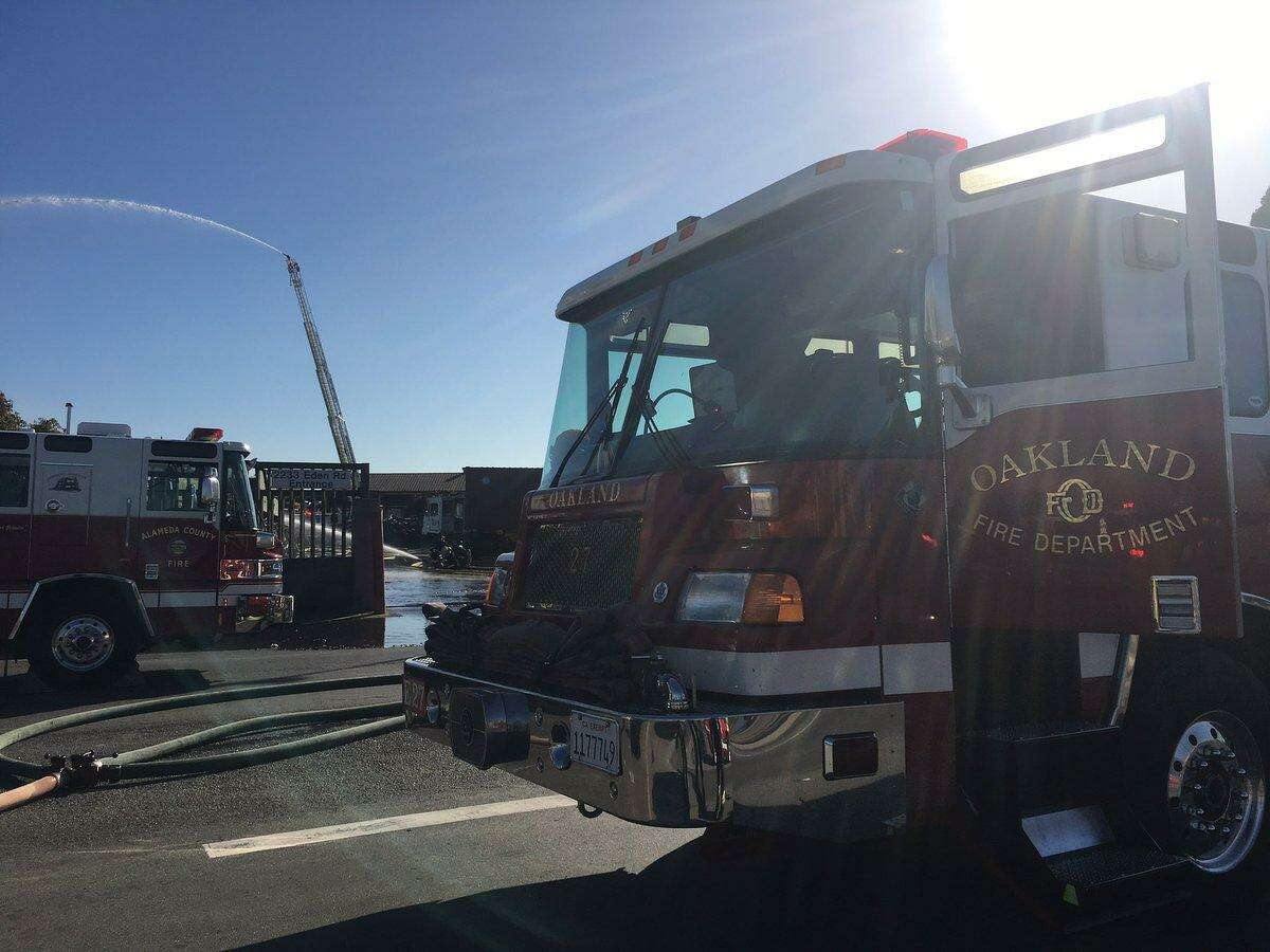 Fire at San Leandro salvage yard under control after hours