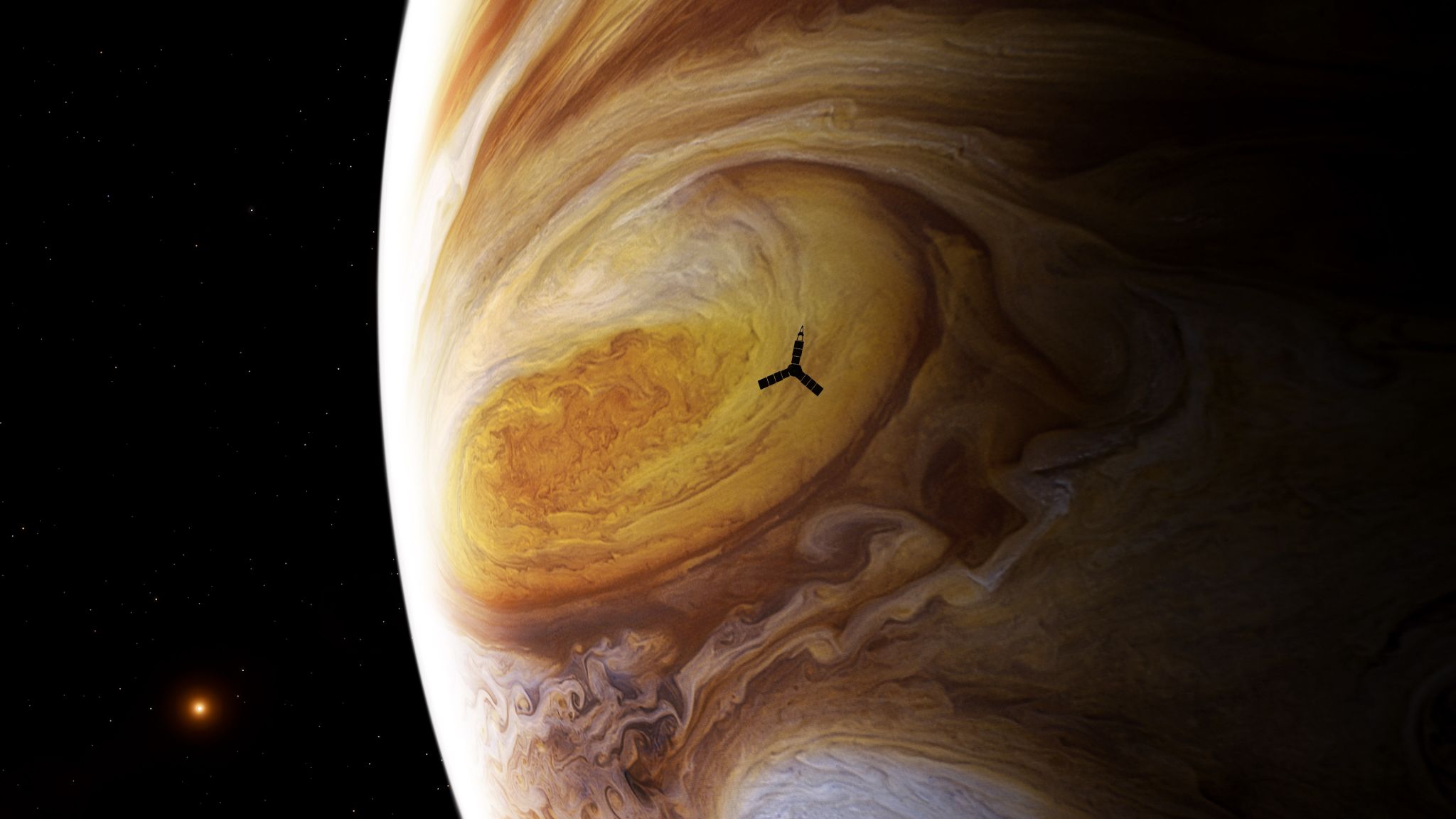 NASA Releases 1st Raw Images From Juno's Flyby Of Jupiter's Giant Red Spot