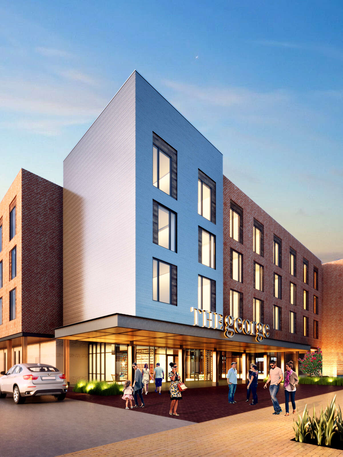 The George Hotel will open in August in Century Square at Texas A&M University.