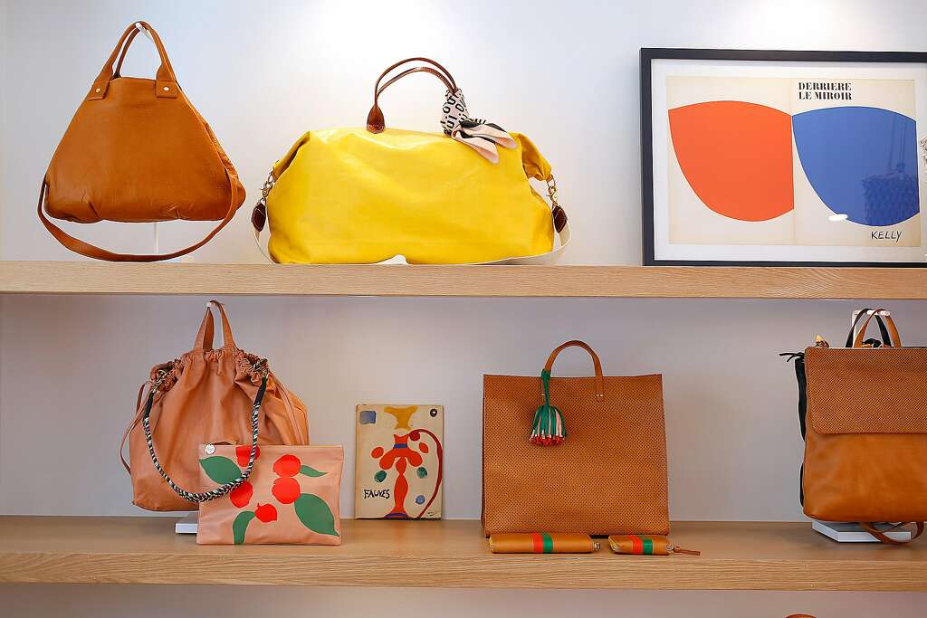 Clare V A New Handbag Haven In Hayes Valley San Francisco Chronicle Bags Displayed At Clare V Handbag Boutique In Hayes Valley Photo Liz Hafalia