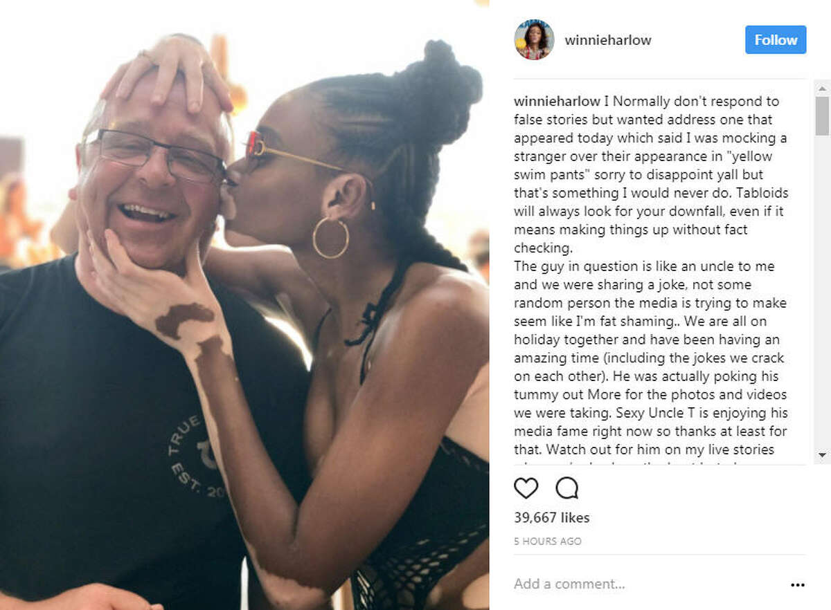 Model and pioneer of the body-positivity movement, Winnie Harlow, shut down trolls after they accused her of fat shaming someone while on vacation. Photo: Winnie Harlow Instagram