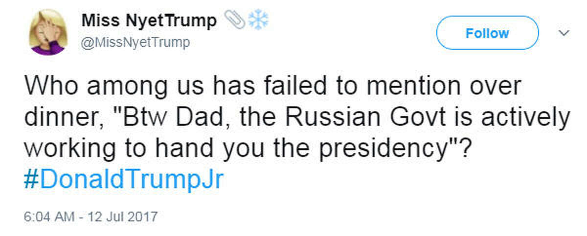 donald trump jr twitter russian collusion
