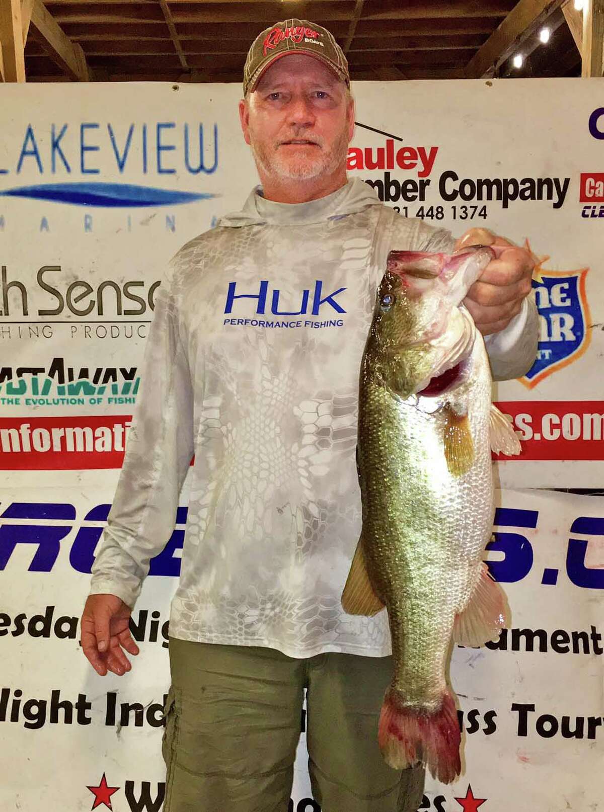 Tim Carlson came in second place in the CONROEBASS Thursday Night Big Bass Tournament with a weight of 6.67 pounds.