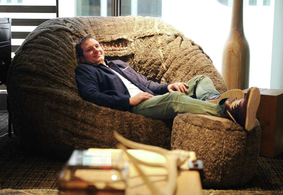 Lovesac founder Shawn Nelson in December 2014 at the company’s headquarters in Stamford, Conn. Lovesac led all southwestern Connecticut companies in venture funding in the second quarter of 2017, securing $10 million toward a round of as much as $25 million.