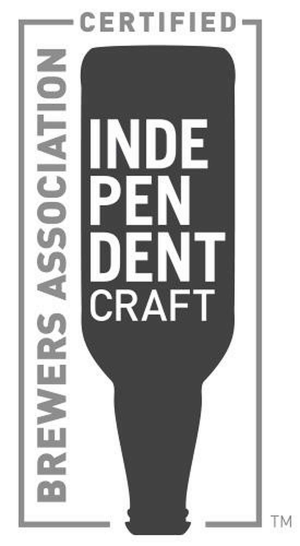 The logo for the Brewers Association campaign to make beer from independent breweries recognizable to the consumer features an upside down bottle, which the Association says represents how craft beer has upended the beer industry.