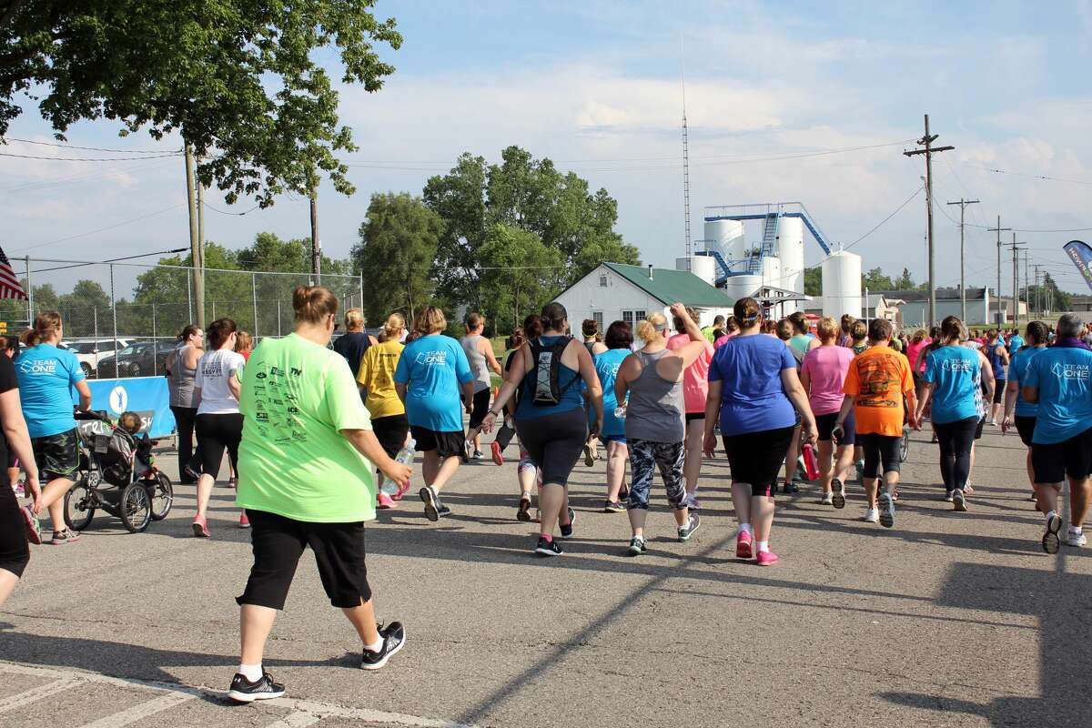 Dozens of runners and walkers participated in the TOCU Tri to Finish Wine Run/Walk 5K Thursday evening in Bad Axe City Park. Proceeds went to the Bad Axe Soccer Association.
