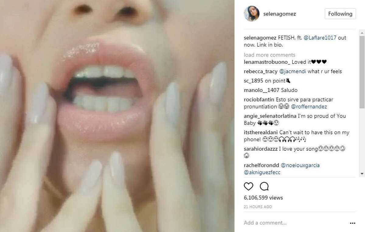Selena Gomez's new song may be catchy, but the teaser is three minutes of awkwardness. Luckily the singer has been posting clips to Instagram that give sneak peeks of the actual video, which is a lot more than just a close up of her mouth. Photo: Selena Gomez Instagram >>Keep clicking for other celebs you never realized look like twins. 