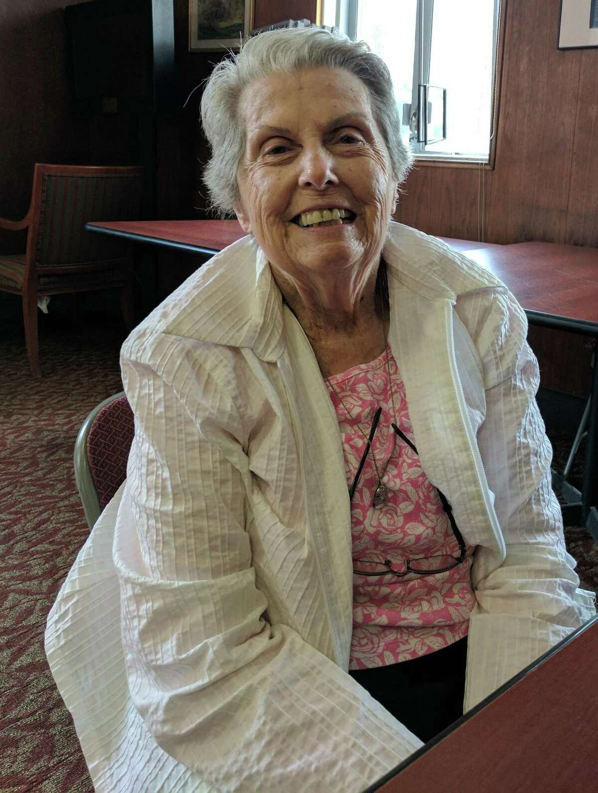 Janet Vojt, 86, has lived on North Water Street for more than 50 years and was a nurse at Greenwich Hospital.