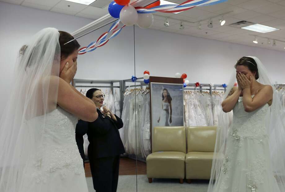 Brides To Be Scramble After Gown Maker Closes Times Union Employee Jo Acchione Left Stands Near As Former Army National Guard Member