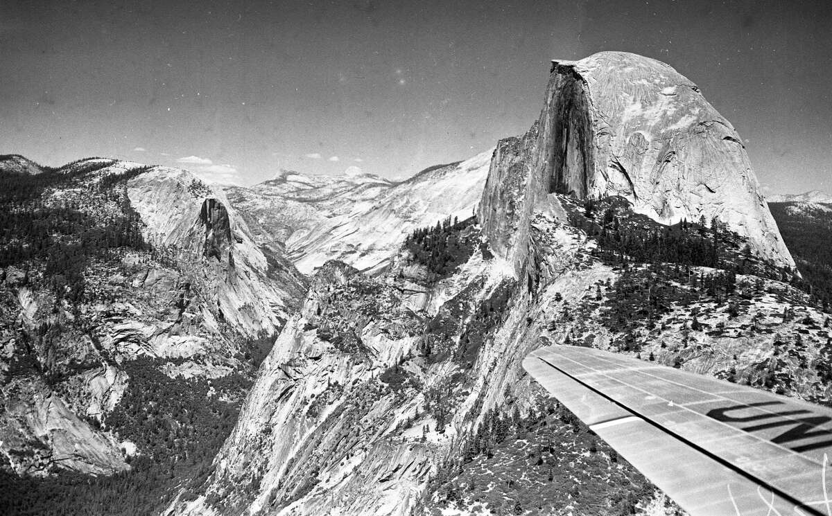 Chronicle photographer Barney Peterson hitched a ride on a United Airlines Mainliner in the summer of 1948 and captured stunning shots that included Half Dome in Yosemite National Park.