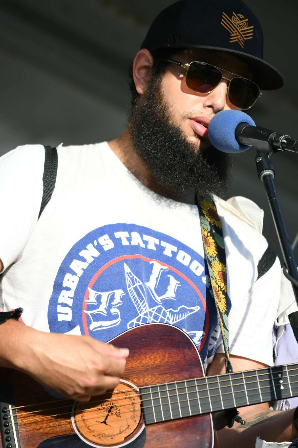 Joe Hertler and the Rainbow Seekers performs during Riverdays on Saturday in Midland.